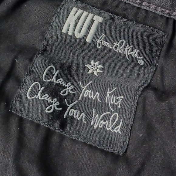 KUT FROM THE KLOTH Faded Gray Wash Distressed Catherine Boyfriend X-Small Jeans - Picture 4 of 9